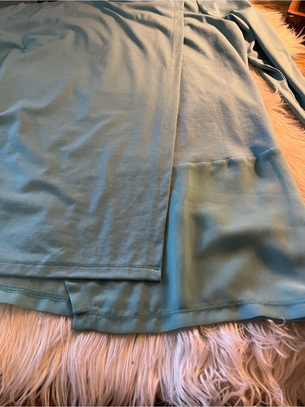 Soft Surroundings Seafoam Long Sleeve Scoop Neck Top - Picture 8 of 13